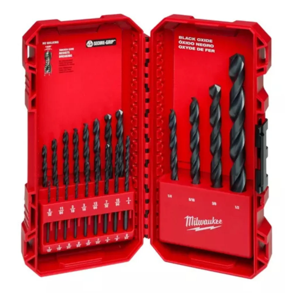 JUEGO DE 21 BROCAS A.V. DE 1/16″ A 1/2″ MILWAUKEE 48-89-2801