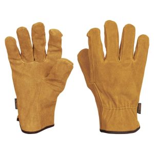 Guantes de seguridad y trabajo Truper de carnaza puños ajustados